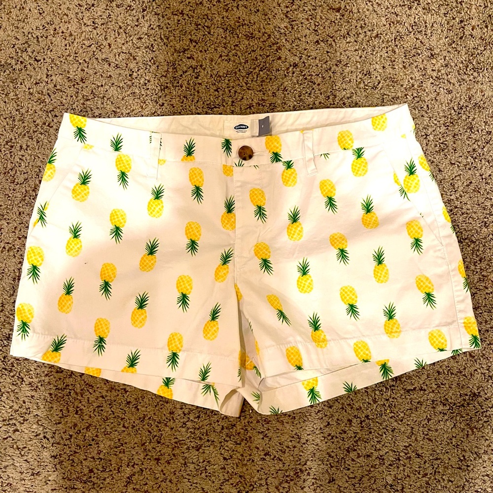 Pineapple print shorts